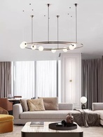 Люстра подвесная, медь, стекло, AIDEN 80*65, металл, G9