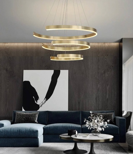 Люстра подвесная, медь, ПММА, LOLA 40*60*80 металл, LED.