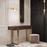 Торшер, бронза, черный Vesper 30*155, LED, металл