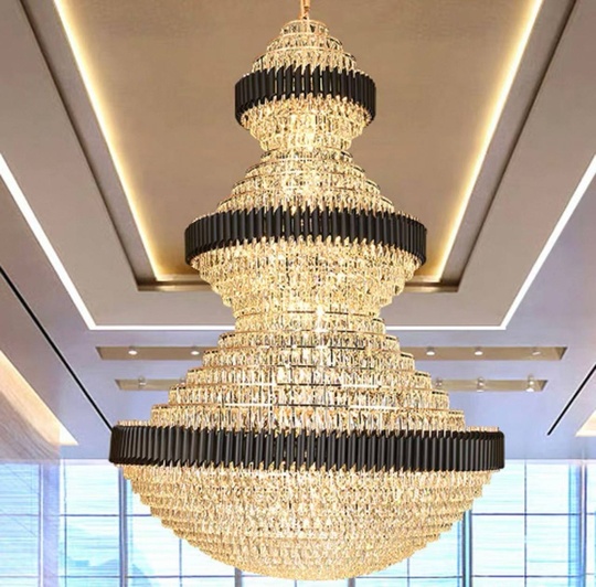 Люстра подвесная, золото, хрусталь, BUSTER  120*190 металл, E14.