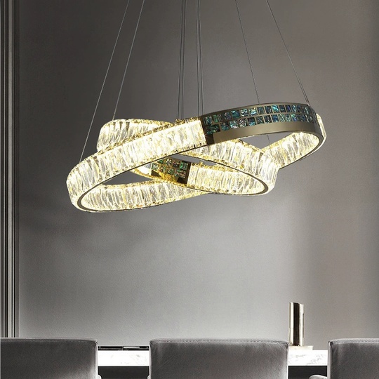 Люстра подвесная ASENA 60*100 бронза, кристалл, металл, LED.