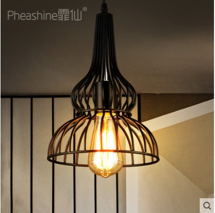 Дизайнерский светильник черный Evolyx, 20 см, 20 см*27 см, накаливания, E27, металл, металл, лофт, черный