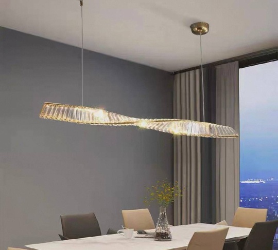 Люстра подвесная, бронза, хрусталь, JACK 150*8 металл, LED