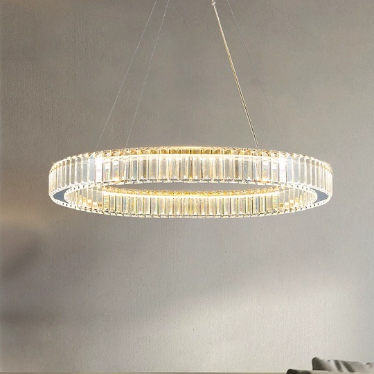 Люстра подвесная, золото, кристалл, CHIP 50*12 металл, E14.