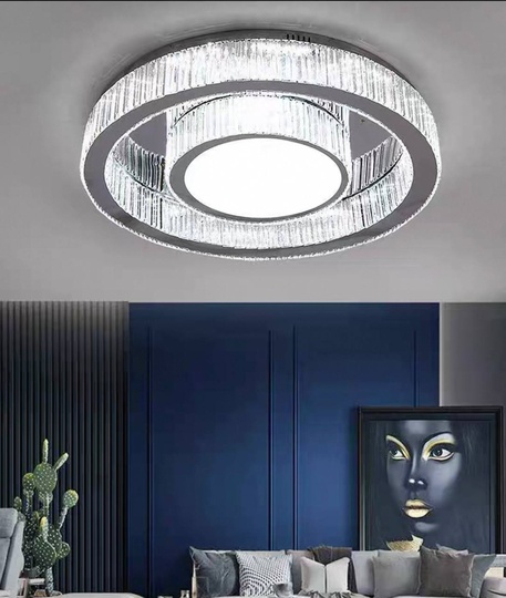 Потолочный светильник, золото, кристалл, JOSIE 80*14 металл, LED.