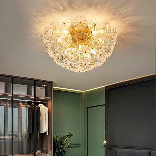 Люстра подвесная, медь, стекло, GUNER 60*35, металл, Е14.