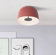 Потолочный светильник красный Avalore, металл, 40.2*14 см, светодиодная, LED