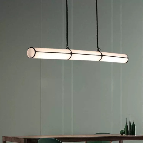 Светильник подвесной, черный, Elurix, металл, 150*10 см, светодиодная, LED