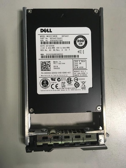 SSD диск DELL TOSHIBA 2.5" 200GB 6GBS SAS - 6K55X