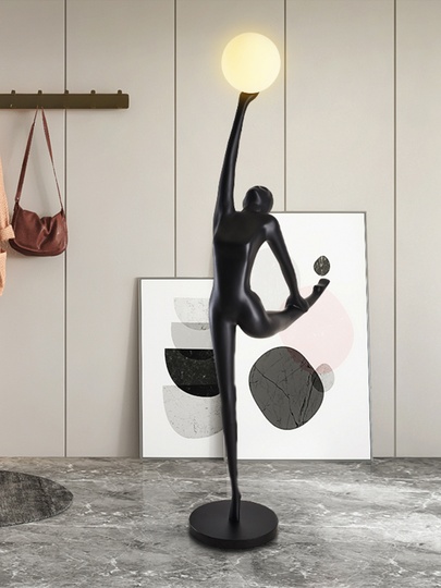 Торшер балерина. Напольный светильник MAI HE MAI Балерина - чёрный. 190 см, E27, 10 Вт