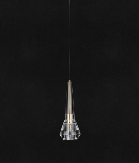 Подвесной светильник прозрачный. 13*36 см. FONTENAY - Дизайнерский, E14, 40 Вт