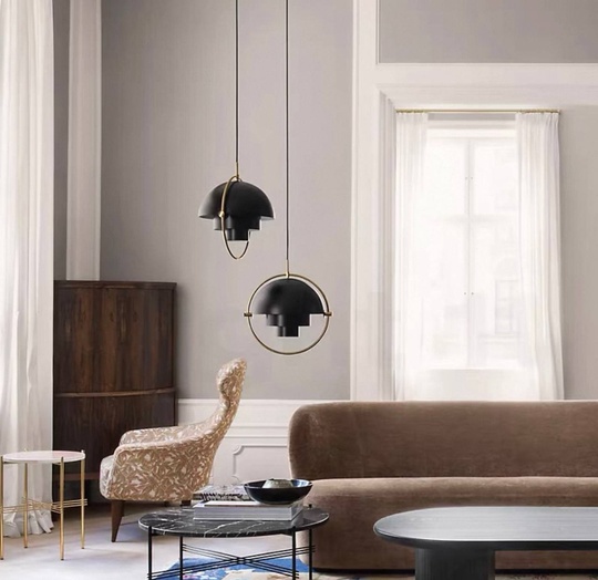 Светильник черный Ovelyn, металл, 28*31 см, Е27