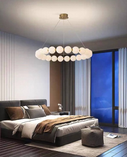 Светильник подвесной медный Uvloxi, медь, 100*10 см, светодиодная, LED