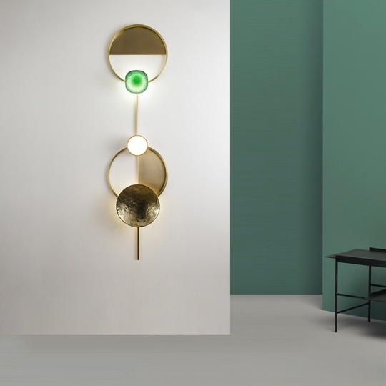 Настенный светильник MAI HE MAI бронза, 97*25 см. TOP BRASS PILL - cветильник настенный бра, LED, 12 Вт