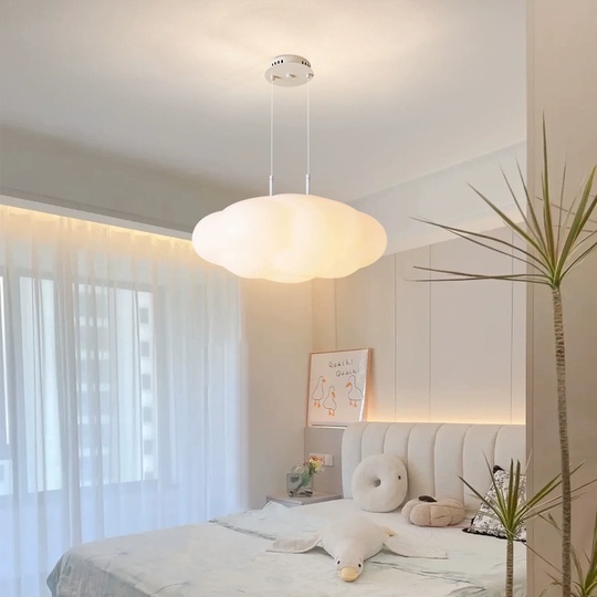 Люстра подвесная, белый, ПММА, ACE 55*36, металл