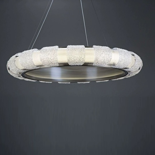 Светильник подвесной медный Ezimor, металл, трос 100 см, 60*8 см, LED