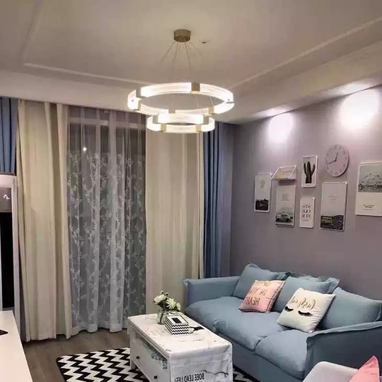 Люстра подвесная, медь, ПММА, BENJAMIN 50*80, металл, LED