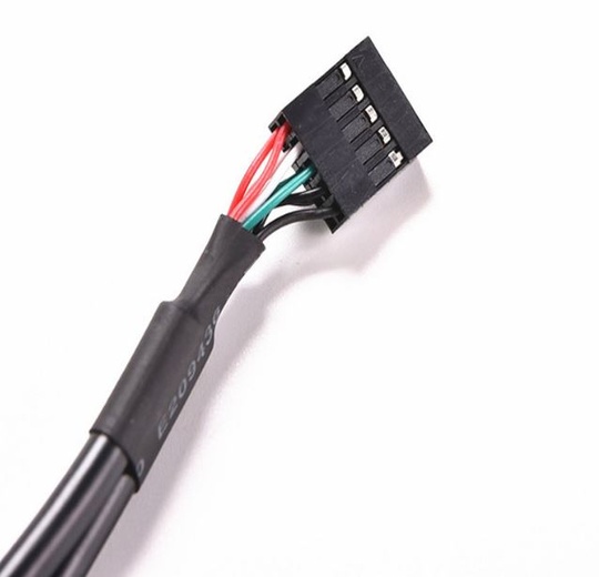 Кабель 2USB A - USB 10-pin 28AWG (0.5 м)