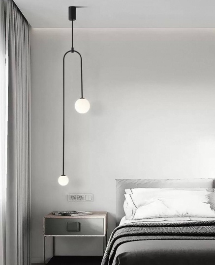 Светильник потолочный, черный, Elirvo, металл, 26*163 см, G9