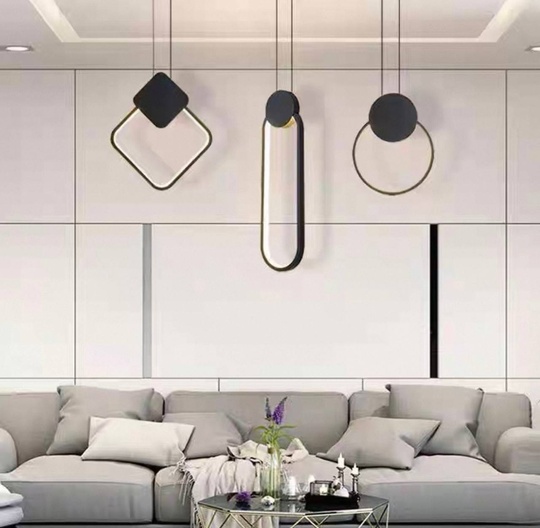 Светильник потолочный, черный, Elluvia, металл, 10*37 см, светодиодная, LED