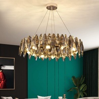 Подвесной светильник ABAZA 60*18, золотой, стекло, металл,  Е14.