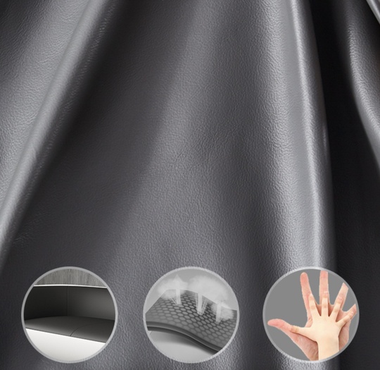 Диван белый с черным Reposo, нераскладной, 210х102х66 см