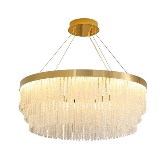 Люстра подвесная, медный, ПММА, IVOR 60*26 металл, LED.