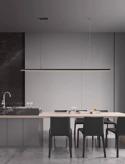 Люстра черная Lumis, металл, 160*200 см, светодиодная, LED