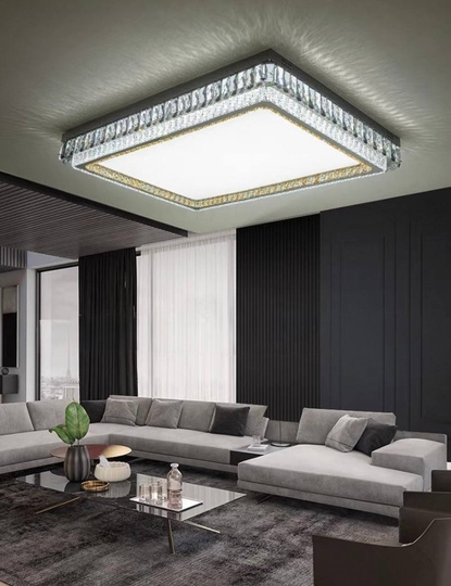 Потолочный светильник, золото, кристалл, LINKA 110*80 металл, LED.