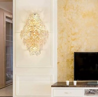 Настенный светильник BESS, Бра 34*54, золотой, металл, стекло, Е27.