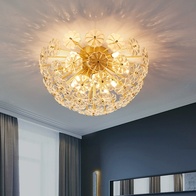 Люстра подвесная, медь, стекло, GUNER 50*27, металл, Е14.