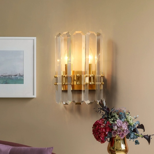 Настенный светильник желтая бронза NEVA, Бра, 19*30, металл, LED.