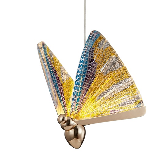 Подвесной светильник золотой Elybron, металл, 18*24 см, светодиодная, LED