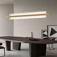 Светильник подвесной, медный, Eluvora, металл, 150*17 см, светодиодная, LED