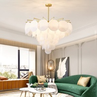 Люстра подвесная, медный, ПММА, LUXURIOUS 86*60, металл, E14.