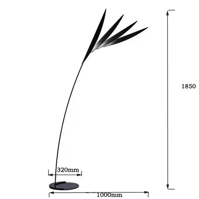 Напольный светильник ветки черный Flou floor, LED, 10 Вт