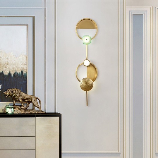 Настенный светильник MAI HE MAI бронза, 97*25 см. TOP BRASS PILL - cветильник настенный бра, LED, 12 Вт