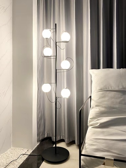 Напольный светильник MAI HE MAI черный 6 плафонов Milan Iluminacion, LED, 15 Вт