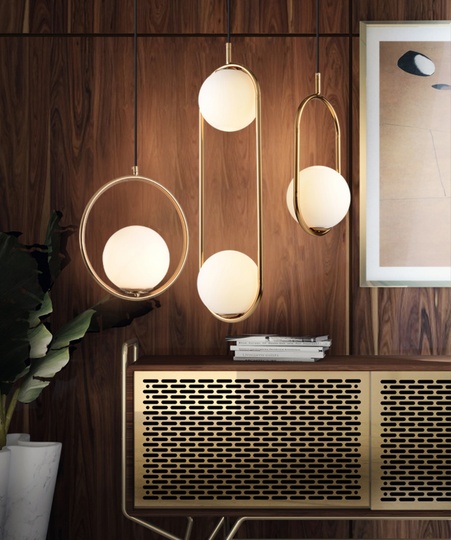 Подвесной светильник Gold Round SKU18