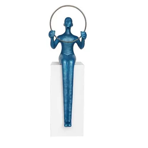 Торшер голубой Nordic Humanoid, 55*200 см, LED, стекловолокно, 20 Вт