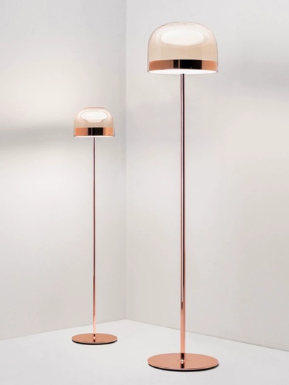 Торшер розовое золото Virella, 24*135 см, LED, металл, 10 Вт