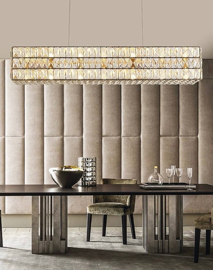 Люстра золотая Elypse, металл, 65*17 см, подвесная, E14