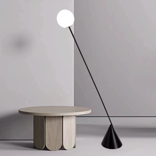 Торшер, черный, белый, Kirsal 30*180, светодиодный, металл, ПММА