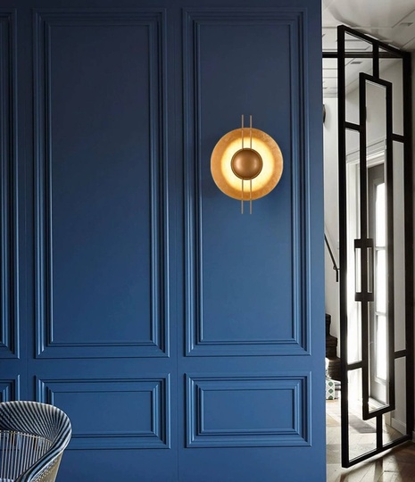 Настенный светильник DOUGLAS 35*48, золотая фольга, металл, LED.