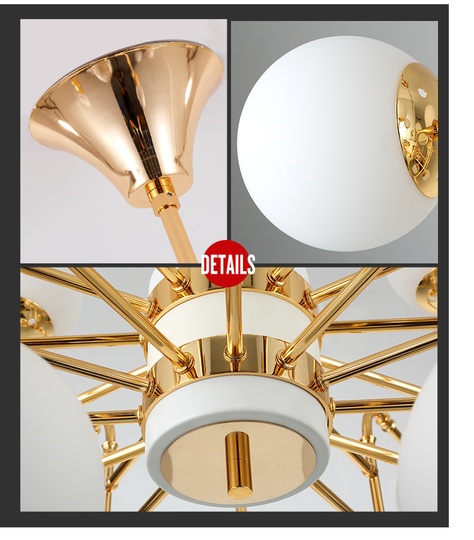 Дизайнерский светильник белый Ezorin, 80*60 см, светодиодный, железо, хрусталь, современный, белый