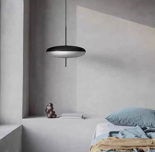 Светильник черный Eluviara, металл, стекло, 50*54 см, Е27