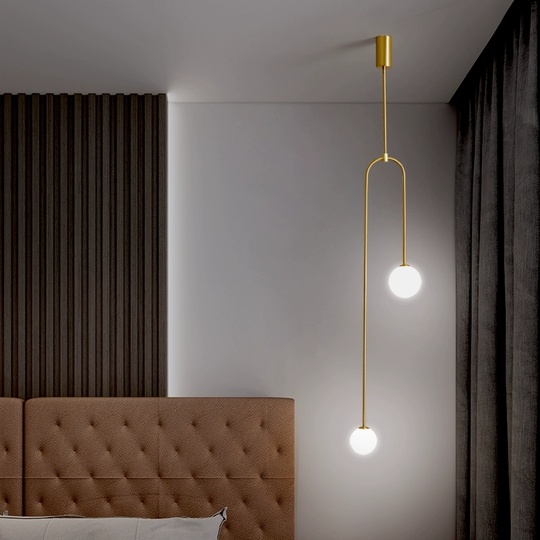 Светильник потолочный, золотой,  Elurox, металл, 23*120 см, G9