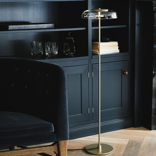 Торшер золото Glint, 23*23*120 см, LED, металл, 10 Вт