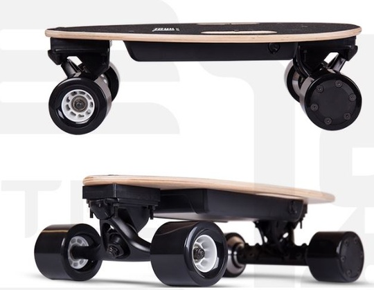 Электроскейтборд Volt 60*35*25 см, 350w, 20 км/ч, 2600mAh, 4 часа, 100 кг, 20 км, 3.8 кг, с пультом, Китай