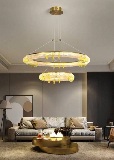 Люстра медная Olivex, металл, 85*45 см, светодиодная, LED